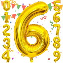Sekat 数字 バルーン 40インチ ゴールド ナンバーバルーン 誕生日 風船 バースデー 飾り アルミ風船 ハッピーバースデー 結婚式パーティー 記念日 ウ...