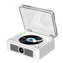 THINKYA CDプレーヤー Bluetooth受信/送信 、木製キャビネット、レトロ ステレオスピーカー内蔵 CDプレイヤー 卓上置き 一機多用 USB/光ケーブル対応/AUX A-Bリピート ポータブル リモコン付き ノイズリダクション CD/USB/AUX/光ケーブル対応、音楽再生/部屋にインテリア