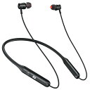 Rythflo Bluetooth ネックバンド型 イヤホン ワイヤレスイヤホン 首掛け ノイズキャンセリング aptX HD 長時間連続再生 IPX7 防水 ...