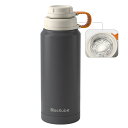 Blackube 水筒 1リットル ステンレスボトル 直飲 二重真空断熱 ステンレス鋼 フィルター付き 子供 CoolSip Insulated Flask(山...