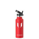 Super Sparrow 水筒 500ml 真空断熱ボトル - 標準口ウォーターボトル - BPAフリー 漏れ防止 - エルゴノミックデザインのストロー付き水...