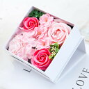 WEISHY 母の日のプレゼント ソープフラワー 造花 フラワーボックス ホワイトデー お返し ギフト 誕生日プレゼント 女性 結婚祝い 卒業祝い 枯れない花 ...