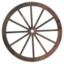 ULTECHNOVO 木製ペンダント home decor wall art dIY側転木製装飾 ビンテージの素朴なワゴンの車輪 ウォールアートオーナメント ヴィンテージウッドホイール 木の色 壁掛け