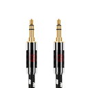 BOAACOUSTIC AUXオーディオケーブル標準3.5 mmオス to 3.5mmステレオミニプラグ ヘッドホンケーブル/車/iPhone/Android/ホームシアタ等対応/長さ1m(2)