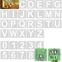YFFSFDC ステンシルシート 角文字レター アルファベット数字製図看板の作成 描画テンプレート7.5*7.5cm大文字A-Zと0-9 DIY絵画塗装道具繰り...