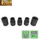 ZKTOOL 5ピース ブレーキキャリパーソケットセット VWアウディ VAGに適用 1/2インチ スクエアドライブレンチソケット 7pt 小、7pt 大、10pt x 11.5mm、10pt x 10mm、10pt x 20mm ブレーキパッドねじ交換