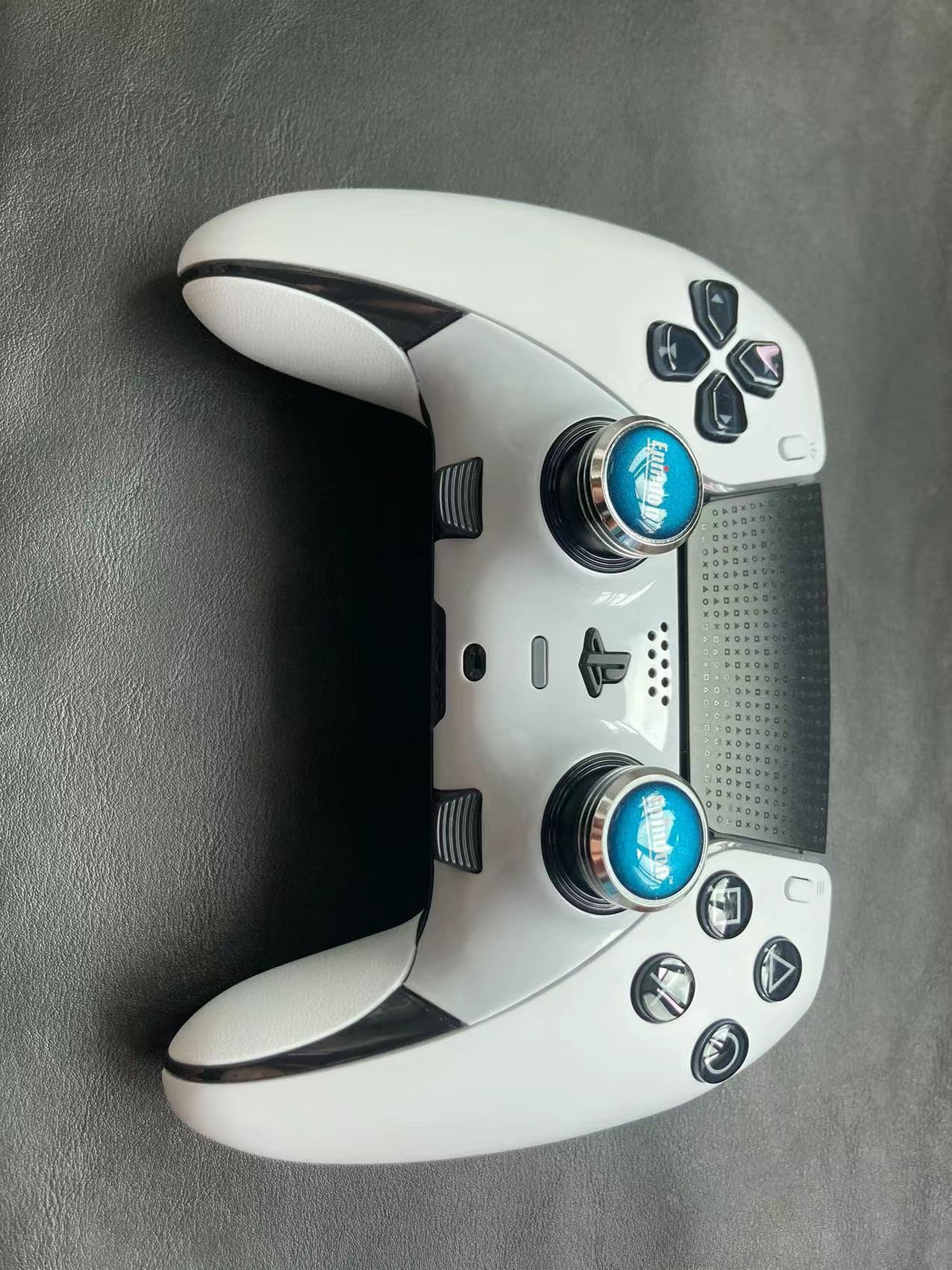Epindon PS5純正コントローラー/DualSense Edge向け フリーク スティック カバー ボタン キャップ ネイビブルー