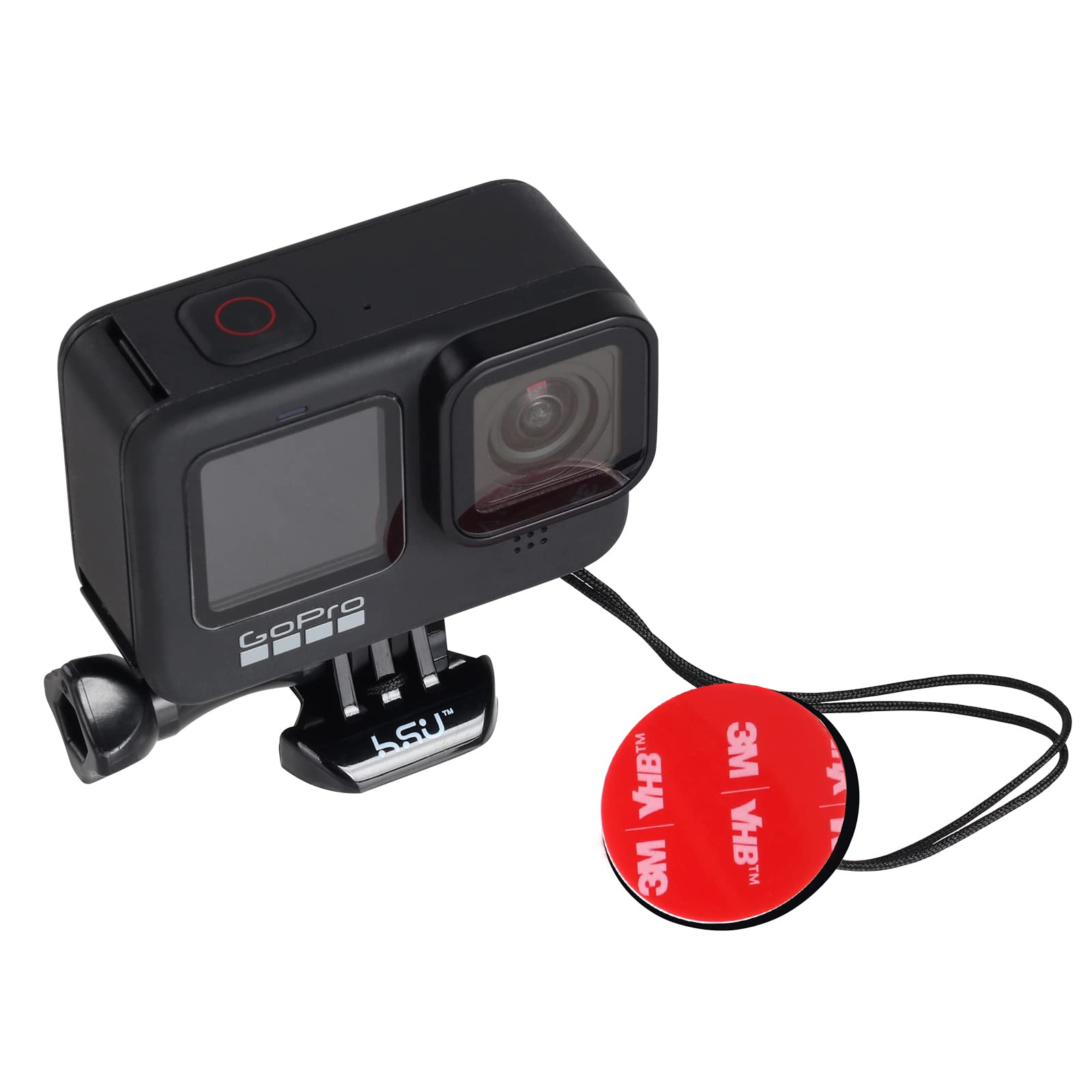 【送料無料】HSU ヘルメットマウント16 in 1 アクセサリーセット カメラストラップ付きのアクションカメラ用マウントキット GoPro Hero13/12/11/10/9/8/7/6/5対応 及び他のアクションカメラ アクセサリー