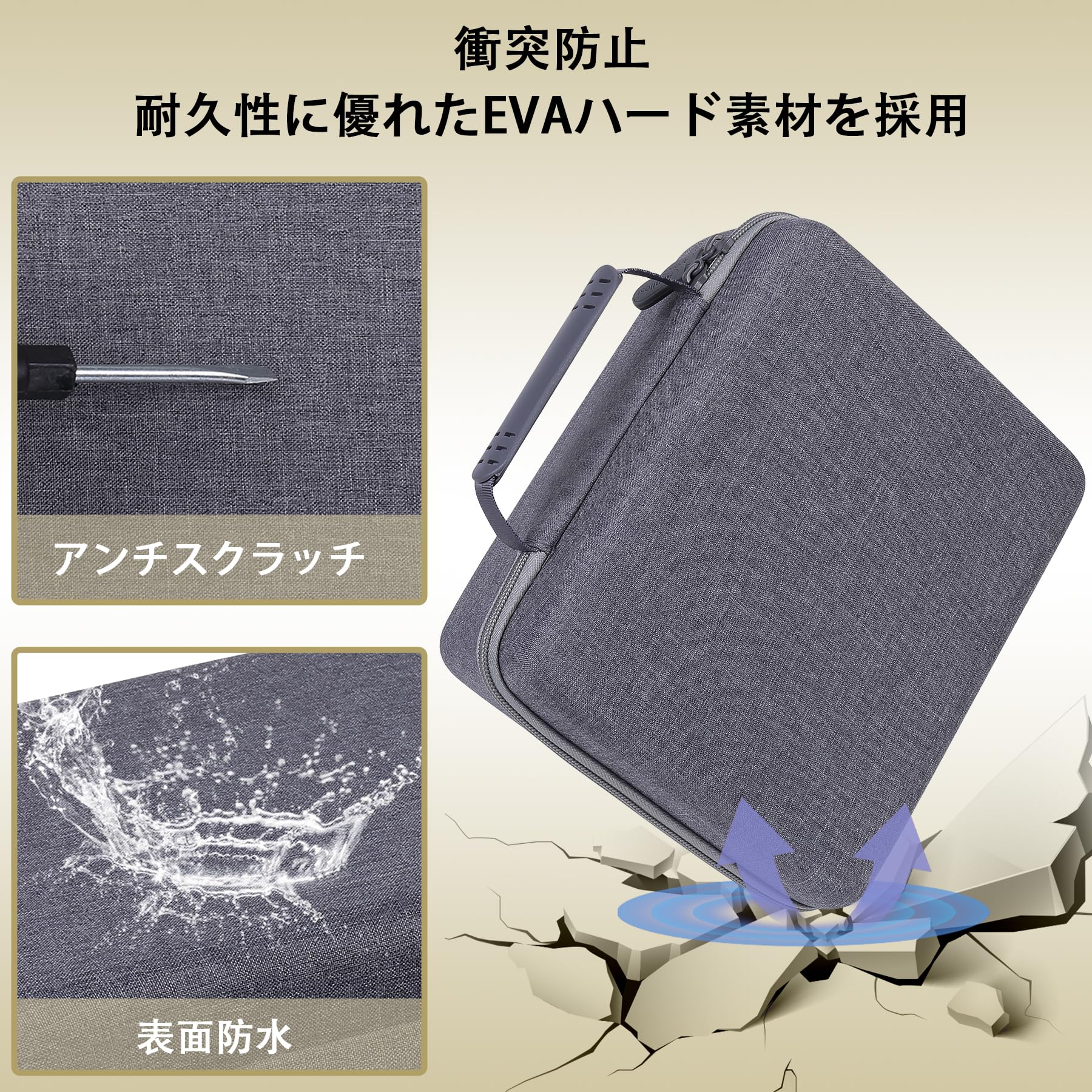 Aenllosi-キングジム(Kingjim) Tepra PRO SR170 / PRO SR150Z/150AE ラベルライター 完全対応 専用保護収納ケース (ケースのみ)