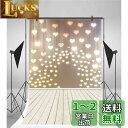 Qinunipoto 背景布 バレンタインデー 玉ボケ ハート 1m x 1.5m 背景紙 撮影 背景写真 ドール 背景布 ????影 撮影用背景布 暖かい愛の光 木製の床 芸術写真撮影 子供の写真 実家写真館 写真背景布 ビニール 撮影布
