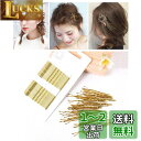 shefun ヘアピン 髪 ピン セット 髪束ね 前髪 ヘアアレンジ ヘアクリップ 黒 ゴールドカラーピン 可愛い レディース 女の子 50枚入りJP146 (...