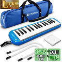 CAHAYA Melodica 鍵盤ハーモニカ 32鍵 【FDA認証取得】 最新2Way仕様 立奏卓奏 手提げ 肩掛け メロディー ピアノ 32鍵 多功能 2×...