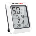 【送料無料】ThermoProサーモプロ 湿度計 デジタル温湿度計 室内温度計湿度計 顔マーク おしゃれ 最高最低温湿度表示 高精度 おしゃれ コンパクト 見や...