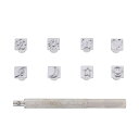 【送料無料】PH PandaHall 9点セット 金属刻印セット 打刻印セット レザー刻印 月 花 星 ハート ミックス図案 ネックレス刻印 刻印セット 手作り...