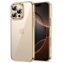 【送料無料】JETech iPhone 16 Pro 6.3インチ用 ケース 衝撃吸収 バンパーカバー 傷つけ防止 クリアバック (デザートチタニウム)