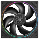 【送料無料】Thermalright TL-S12 cpuファンケースクーラーpwmファン,絞り光エフェクト、4ピンpwmコネクタargb開口部付きコンピュータファン,1500 rpmスピードpc冷却ファン(120mm,ブラック)(2)