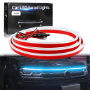 【送料無料】GZRUICA LED テープ フードライト LEDテープライト 車用 防水 側面発光 極薄型 シリコン 流れる LEDテープ ボンネットライト デ...