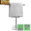 【送料無料】バスハンドタオルホルダースタンド バスルームバニティカウンタートップ用 つや消し仕上げ T字型タオルバーラックスタンド バスルームキッチン用タオルバ...