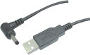カモン 【(COMON)製】USB(A)←→DCジャック(直角/外径:3.5φ/内径:1.3φ)/黒/1.2m【DC-3513A】(2)