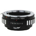 Haogeレンズマウントアダプタfor Sony Alpha AタイプMinolta MAF AFマウントレンズto Sony NEXカメラα NEXなど、α ...