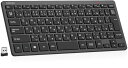 Arteck 2.4Gワイヤレスキーボード 無線 軽量 コンパクトメディア機能 ホットキー ショートカット コンピューター、デスクトップ、PC、ラップトップ、Surface、スマートテレビ、Windows11/10/8/7との交換性あり、黒(2)
