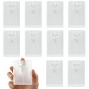 Coollooda アトマイザ− スプレーボトル (10本セット 20ml)カードスタイル スプレー容器 ポータブル 消毒 携帯 スプレー容器 香水...
