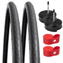 2本セット,700 25C タイヤ,700x25C 25-622 自転車タイヤ+ チューブ 仏式バルブ60mm +リムテープ + タイヤレバ,タイヤ 700 2...