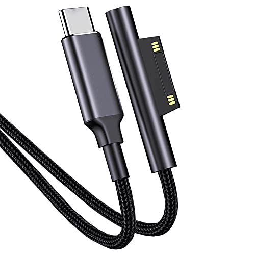 Surface 充電ケーブル Type-c サーフェイス 15V/4A 65W PD急速充電器 ナイロン編み Type-C USB-C Surface Pro7/Pro 6/Pro 5/Pro 4/Pro 3 Surface Go1/2/3 Surface Book1/2/3 Surface Laptop1/2/3/4など対応 (1m) Surface 充電ケーブル Type-c サーフェイス 15V/4A 65W PD急速充電器 ナイロン編み Type-C USB-C Surface Pro7/Pro 6/Pro 5/Pro 4/Pro 3 Surface Go1/2/3 Surface Book1/2/3 Surface Laptop1/2/3/4など対応 (1m)