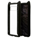 ラスタバナナ ケース カバー Google Pixel 7a 専用 ハイブリッド 猫耳 mimi TPUバンパーケース ブラック 7520PXL7AHB