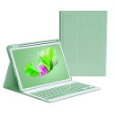 2024/2025 iPad Air 13インチ M3 M2 キーボードケース ペンシル収納充電可能 iPadPro12.9 第6/5/4/3世代 キーボード カバー マグネット 分離式 カラーキーボード 女性向け かわいい (ミント)