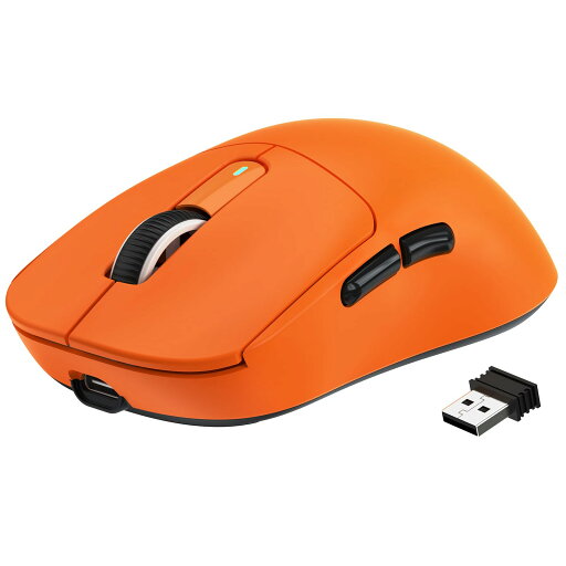A.JAZZ x ATTACK SHARK X3 超軽量化マウス49g ゲーミングマウス ワイヤレス2.4G/Bluetooth/有線USB接続、Optical Sensor PAW3395センサー 最大26000DPI、XP/Windows/MAC/Android適用、人間工学デザイン オレンジ色 A.JAZZ x ATTACK SHARK X3 超軽量化マウス49g ゲーミングマウス ワイヤレス2.4G/Bluetooth/有線USB接続、Optical Sensor PAW3395センサー 最大26000DPI、XP/Windows/MAC/Android適用、人間工学デザイン オレンジ色