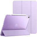 JEDirect iPad Air 13インチ M3/M2(2025/2024)用ケース スリムスタンド ハードバック ウェイクアップ/オートスリープ機能付き タブレットスマートカバー (パープル)