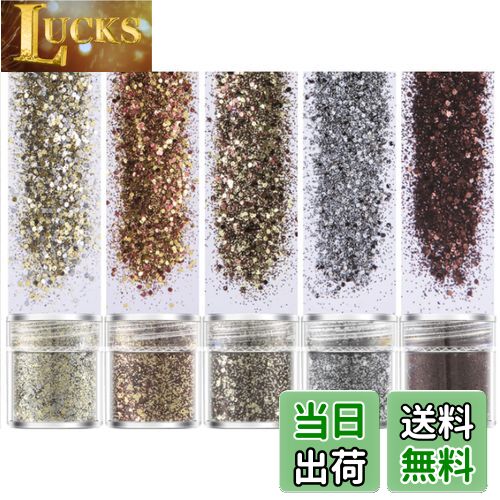 【送料無料】Kingsie グリッター 容器入り キラキラ ネイルパーツ ネイルアート ラメグリッター ラメパ..