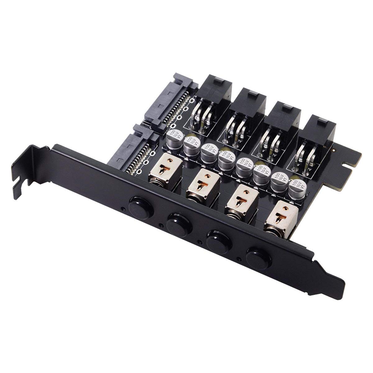 【送料無料】JSER 4 ハードディスクコントロールシステム インテリジェントコントロール管理システム HDD SSD 電源スイッチ PCI ブラケット付き - Image 2