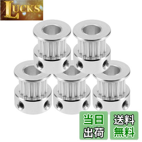 【送料無料】SeonFook 5個 GT2 タイミングベルトプーリー アルミ タイミングプーリー 3Dプリンタタイミングベルトに適しています(16歯、穴径5mm、幅6mm、高さ16mm)