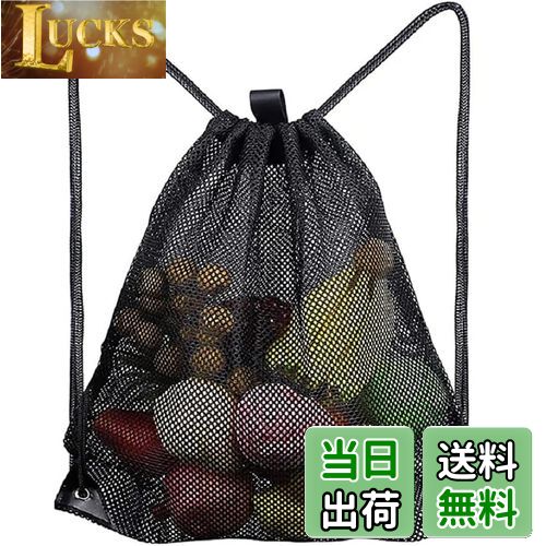 【送料無料】OKUSU-JP メッシュバッグ ジムバッグ ジムサック 肩掛け バックパック 巾着 シューズ収納 ..