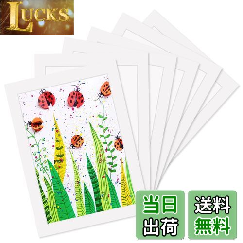 Haojiaho 展示用 フォトフレーム 6個セット A4サイズ 【美術研修室向け】 子供の絵 展示用 アートフレーム 壁掛け 厚紙製 超軽量 白 絵画教室 絵 展示 ペーパーフォトフレーム 子供の 美術工房 美術展 美術研修室 教育機関 学校 幼稚園 絵画展示 壁額 お絵描き インテリ