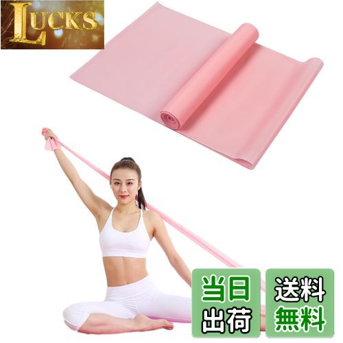 【送料無料】Phyxiul フィットネスバンド トレーニング チューブ ヨガバンドヨガ用 ダイエット フィット筋トレ お尻トレ 脚トレ 男女兼用 携帯便利 筋力トレーニング リハビリに最適 (ピンク)