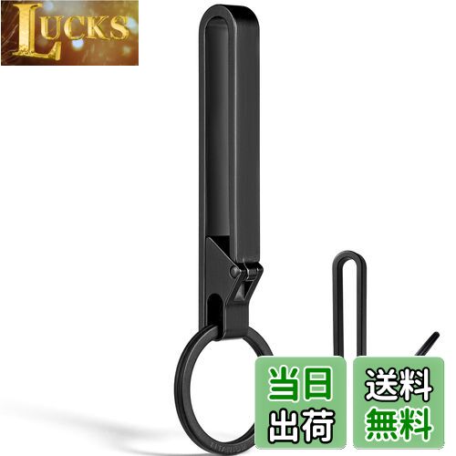 【送料無料】[TIMULTI] チタン キーホルダー ベルトクリップ カラビナ ベルト フック 落ちない メンズ おしゃれ キーチェーン キーリング付き