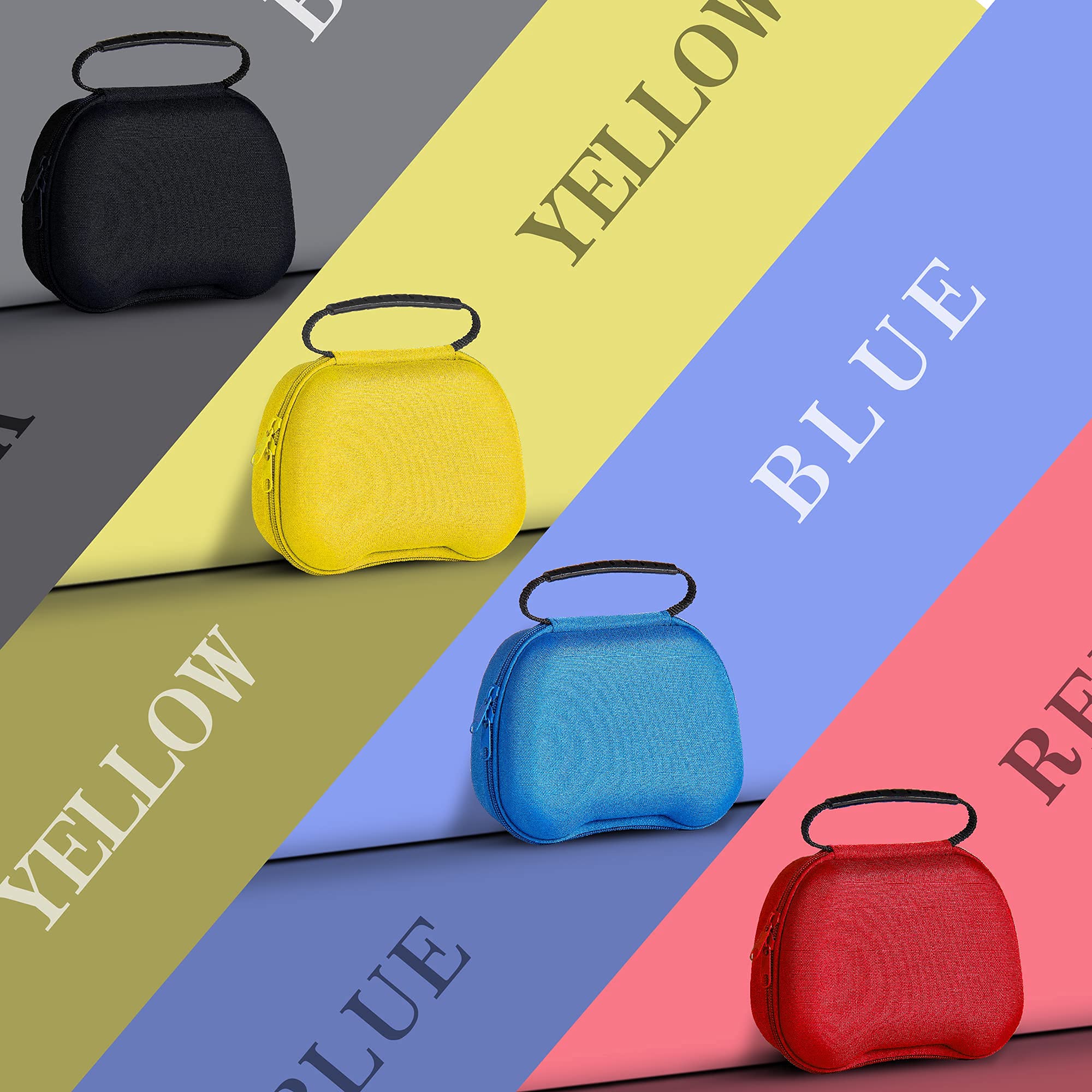 JYXETOV PS5 コントローラー カバー + 収納バッグ（27オプション）、無料の8ボタンキャップ、シリコーン保護、オリジナルの充電器で充電できます、滑り止めデザイン、両面印刷パターンに適しています