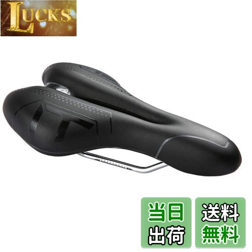 【送料無料】ZHIQIU 自転車用ソフトサドル 穴あき スポーツクッション カラーサドル マウンテンバイク、ロードバイク、折り畳み自転車に適応 通気性 蒸れ対策 衝撃吸収 取付便利 (ブラック/グレイ)