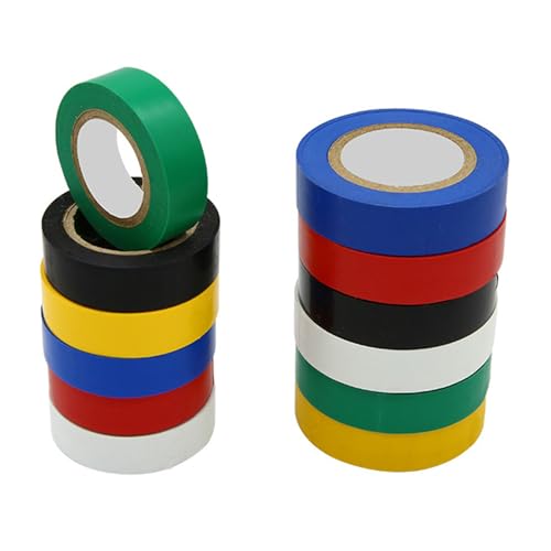【送料無料】LUYING ビニールテープ 絶縁テープ ビニールテープ ハーネステープ 6色 電気絶縁用 カラー..