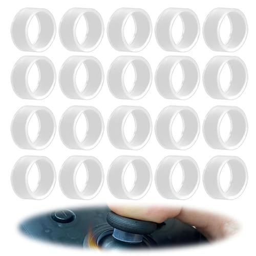 【送料無料】BIUTEFOR スティック保護リング シリコンリング ゲームパッド・ジョイスティックの保護 削れ防止 摩耗減少 白い粉対策 PS5 PS4 Switchプロコン 各種コントローラー適用 (20個セット)