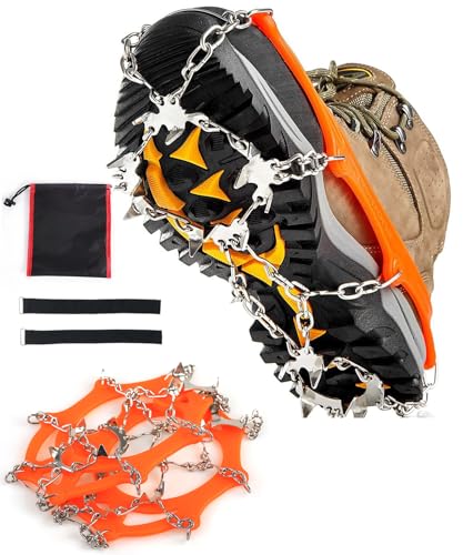 【送料無料】DFsucces アイゼン 24本爪 滑り止め 靴 雪道 滑り止め かんじき 靴底用滑り止 ブーツ スニーカー シューズ 対応 急斜面 雪道 登山 転倒防止 着脱簡単 男女兼用 収納袋付き