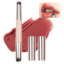 【送料無料】Chisafly リップブラシ シリコン 2ways キャップ付き 丸頭 コンシーラーブラシ 携帯用 メイクブラシ 口紅ブラシ アイシャドウブラシ 肌に優しい 旅行 コンパクト 細い 一体型