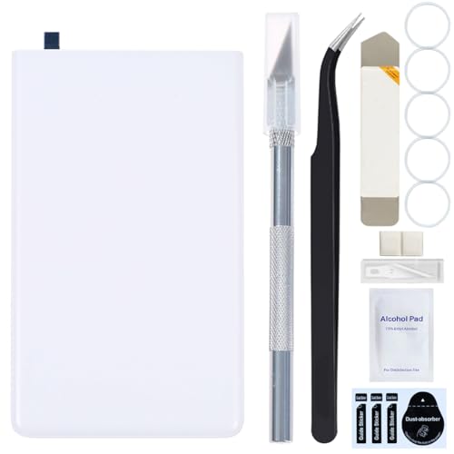 【送料無料】ZHUROUPU for Google のピクセル 7 プロ 5G 6.7 インチのためのピクセル 7 プロ裏ガラスの取り替え、修理用具（白い）との for Google ピクセル 7 プロ GE2AE GP4BC のための前取付けテープが付いている裏表紙ガラス ハウジングの付属品