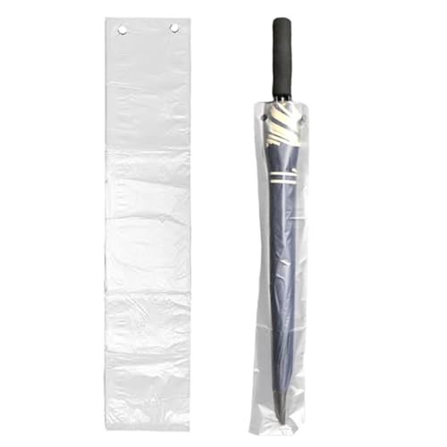 【送料無料】DELUXEFOX 傘袋 半透明 ビニール袋 厚手 防水 使い捨て ビニール 破れにくい 傘ふくろ ロングバッグ かさ袋 ポリ袋 務用 業務用 務用 傘袋リフィル 50枚入 (72cmX13cm)