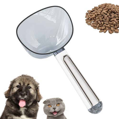 【送料無料】PAVIKE 計量スプーン ペットフード用 クリップ付き 目盛り付き ペット用スプーン フードス..