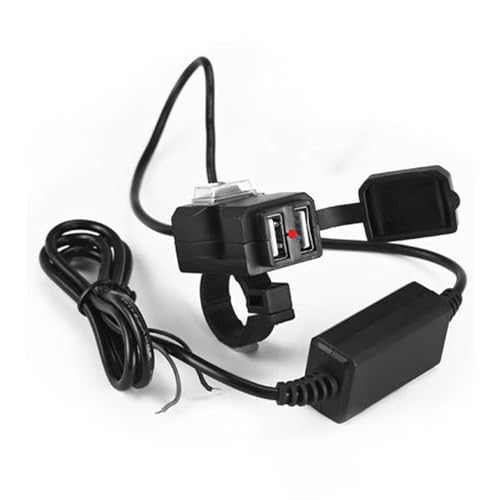 【送料無料】TVETE スイッチ付き防水充電器 バイク用 USB 2ポート電源ON/OFFスイッチ付 防水カバー付 ..