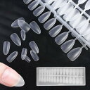 【送料無料】YINKE ネイルチップ 超薄 240枚 収納ケースショート クリア 自然なフィット感 つけ爪 透明 ミディアム ネイルDIY おすすめ